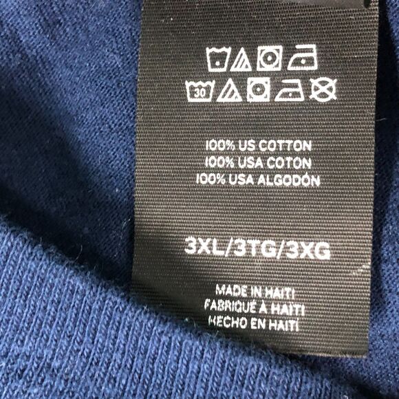 Salty Dog Cafe TShirt Mens Blue 3XL Short Sleeve Hanes Patriotic USA Flag - Picture 6 of 8